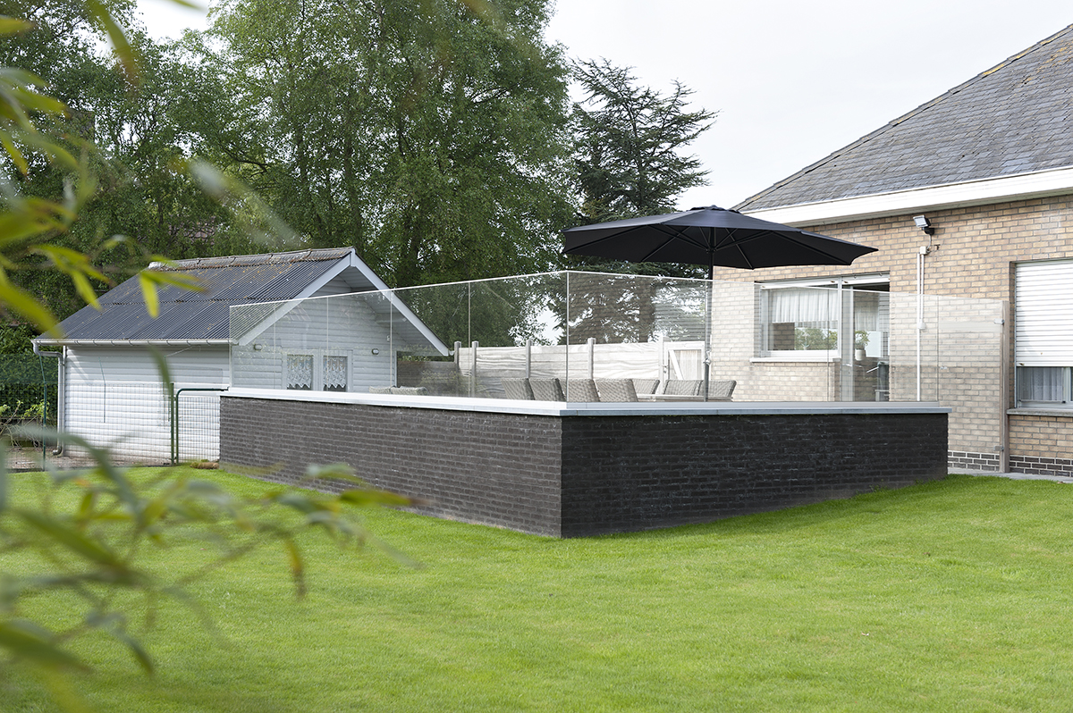 Windscherm op muur arduin